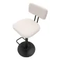Stołek barowy LIGHT Biały 41x47,5x85-106,5 cm (siedzenie 61-83 cm)
 Zestaw 2 szt